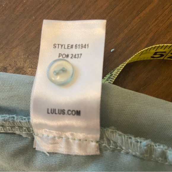 Lulus Romance Language Sage Green Backless Lace Dress NWT Size Small - Picture 10 of 10